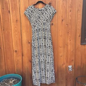 Tribal print maxi dress